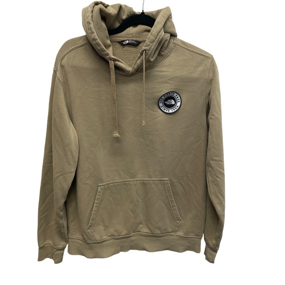The North Face men’s Patch 2 Side Print Hoodie Utility Beige medium gorpcore